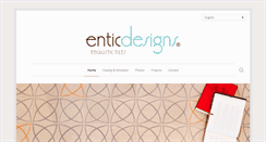Desktop Screenshot of enticdesigns.com